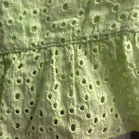 Womens Wild Fable crop top with v neck ruffle sleeves color is eager lemon Small - Picture 11 of 11